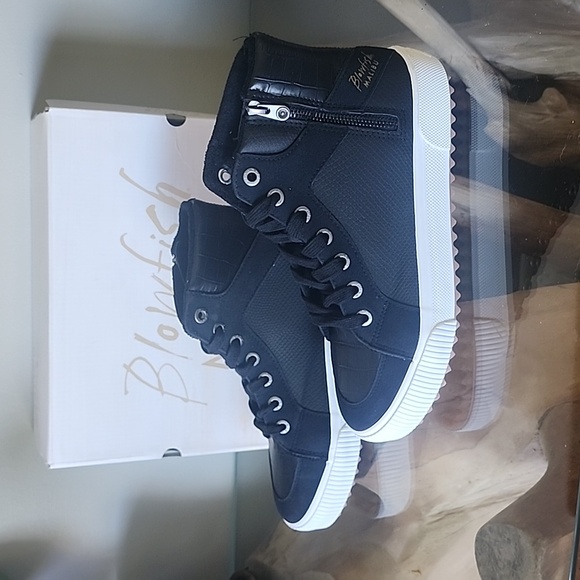 Blowfish Malibu Rezzie Black Shoes 10 - Picture 3 of 8